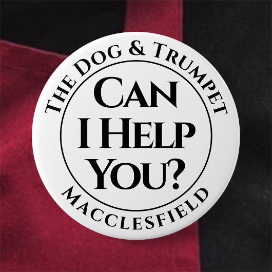 Kan ik je helpen? Badge Button