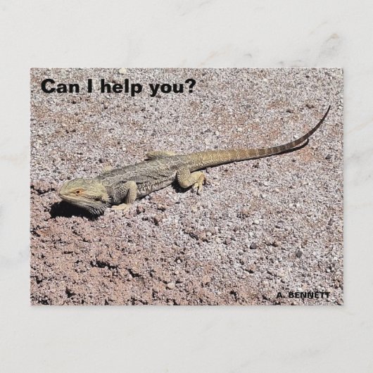 Kan ik je helpen? briefkaart (Voorkant)