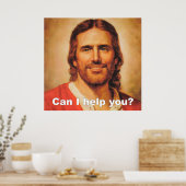 Kan ik je helpen? Canvas Poster (Keuken)