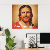 Kan ik je helpen? Canvas Poster (Thuiskantoor)