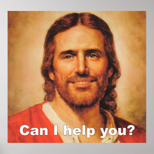 Kan ik je helpen? Canvas Poster (Voorkant)