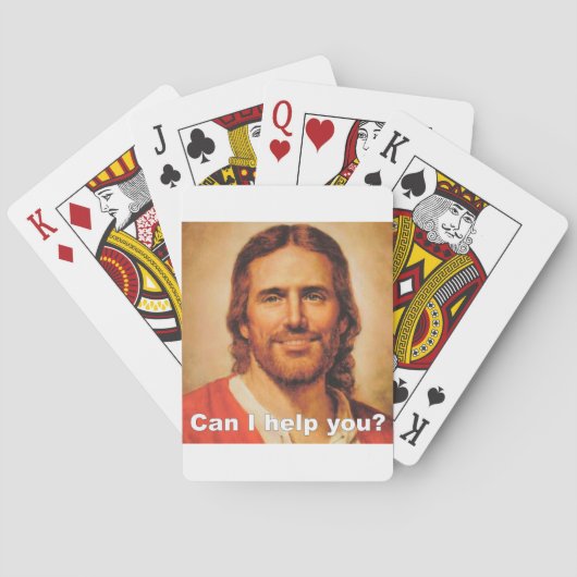 Kan ik je helpen? pokerkaarten (Achterkant)