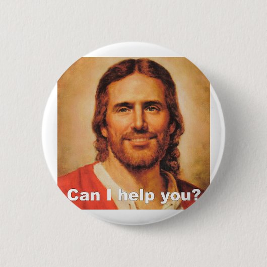 Kan ik je helpen? ronde button 5,7 cm (Voorkant)