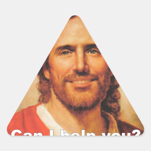 Kan ik je helpen? sticker (Voorkant)