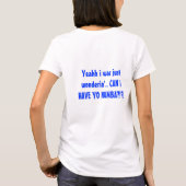 Kan ik je numba laten zien? - Gepersonaliseerd? T-shirt (Achterkant)