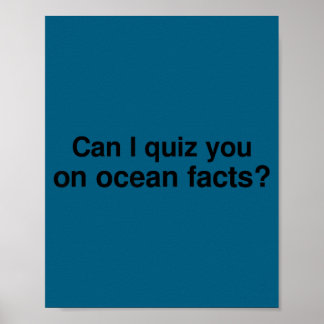Kan ik je over oceaanfeiten ondervragen poster
