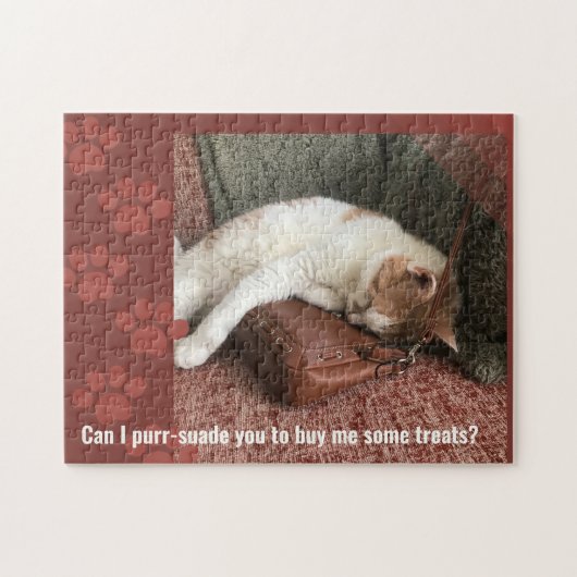 Kan ik je overhalen Funny Cat Legpuzzel (Horizontaal)