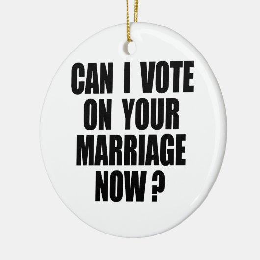 KAN IK STEMMEN OP JE MARRIAGE 2 KERAMISCH ORNAMENT (Links)