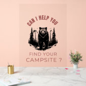 Kan ik u helpen bij het vinden van uw camping? – G Acryl Bord (Huwelijk)