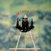 Kan ik u helpen bij het vinden van uw camping? – G Acryl Bord (Neutraal)