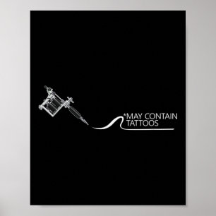 Kan Ink Tattoo Artist Tattoo Studio bevatten Poster
