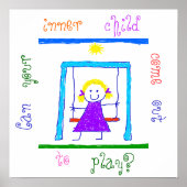 Kan je binnenste kind naar buiten komen om te spel poster (Voorkant)