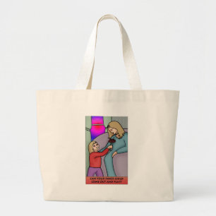 Kan je binnenste kind uitkomen en spelen? grote tote bag