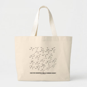 Kan je de 20-Aminozuren identificeren? (Chemie) Grote Tote Bag