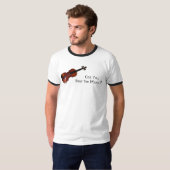 Kan je de muziek horen? - Violin T-shirt (Voorkant volledig)