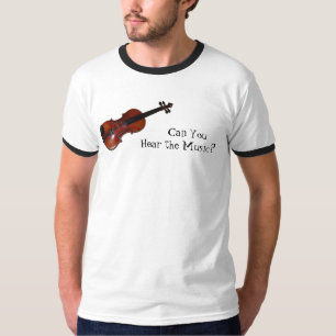 Kan je de muziek horen? - Violin T-shirt