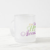 Kan je dit Geweldige aanpakken? Matglas Koffiemok (Voorkant links)