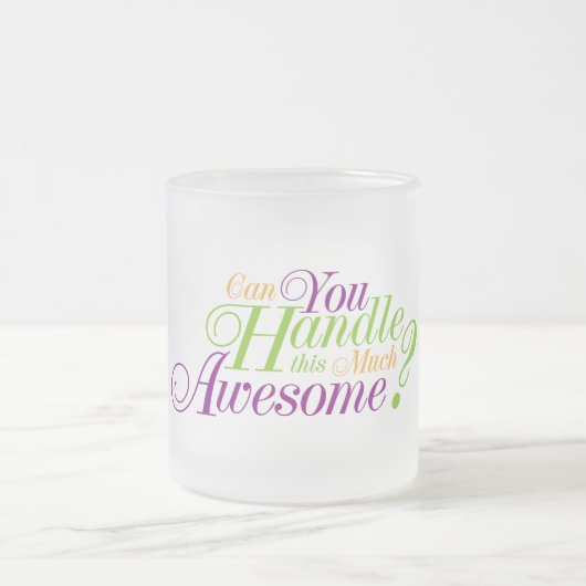 Kan je dit Geweldige aanpakken? Matglas Koffiemok (Center)