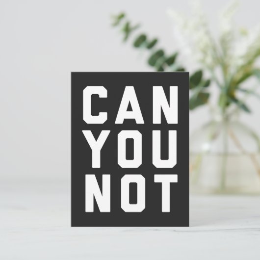 Kan je geen grappige offerte maken? briefkaart (Staand voorkant)