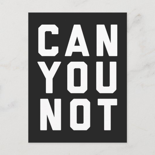 Kan je geen grappige offerte maken? briefkaart (Voorkant)