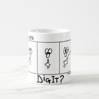 "Kan je het dig?" -DigitCartoon.com Koffiemok