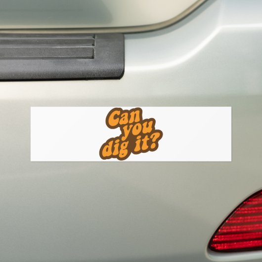 Kan je het dig maken? bumpersticker (Op auto)