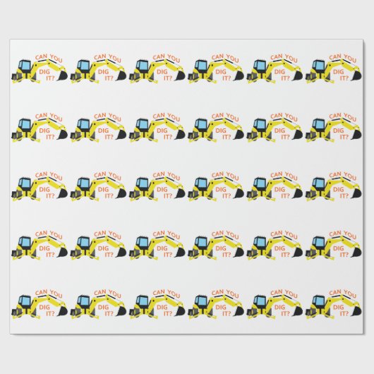 Kan je het dig maken? cadeaupapier (Vlak)