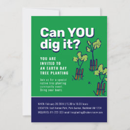 Kan je het 'tree plant event Earth day' graven? Kaart
