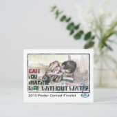 Kan je je een leven zonder water voorstellen? briefkaart (Staand voorkant)