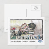 Kan je je een leven zonder water voorstellen? briefkaart (Voorkant / Achterkant)