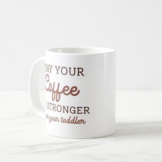 Kan je koffie sterker zijn dan je peuter? koffiemok (Voorkant links)