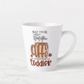 Kan je koffie sterker zijn dan je peuter? latte mok (Rechts)