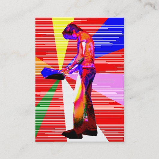 "Kan je me horen?" Chubby-kaart Visitekaartje (Voorkant)