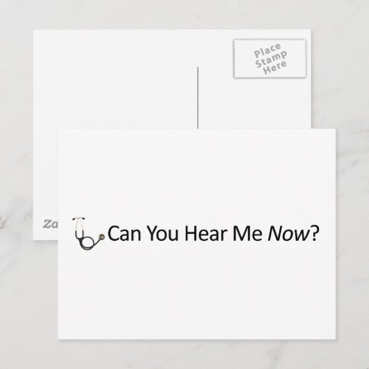 Kan je me nu horen? briefkaart (Voorkant / Achterkant)