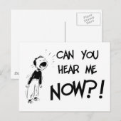 Kan je me nu horen?! briefkaart (Voorkant / Achterkant)
