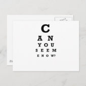 Kan je me nu zien? briefkaart (Voorkant / Achterkant)