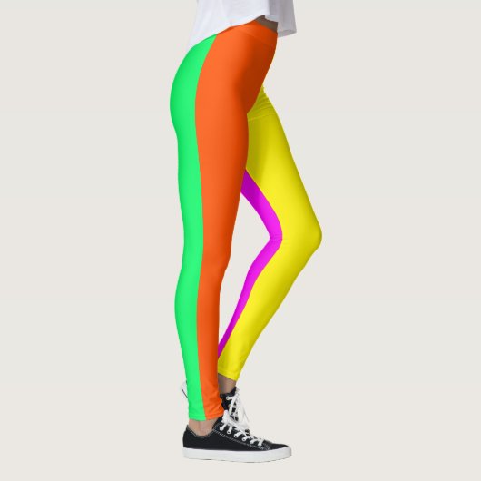 Kan je me nu zien? Neon Running Jogging Leggings (Rechts)