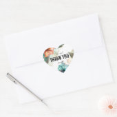Kan je niet genoeg bedanken Hibiscus Serenade Para Hart Sticker (Envelop)