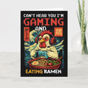 Kan je niet horen, ik ben aan het gamen en eet Ram Kaart
