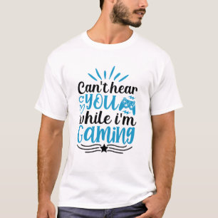Kan je niet horen ik ben aan het gamen, Grappige G T-shirt