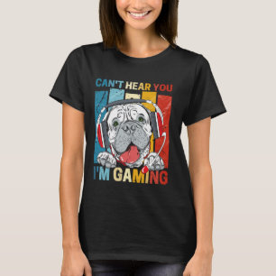 Kan je niet horen ik ben aan het gamen grappige Pi T-shirt