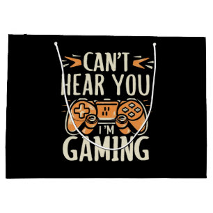 Kan je niet horen ik ben aan het gamen groot cadeauzakje