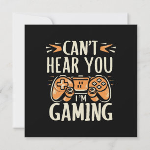 Kan je niet horen ik ben aan het gamen kaart