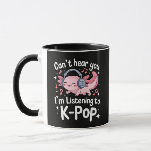 Kan je niet horen Ik luister naar K-Pop Mok