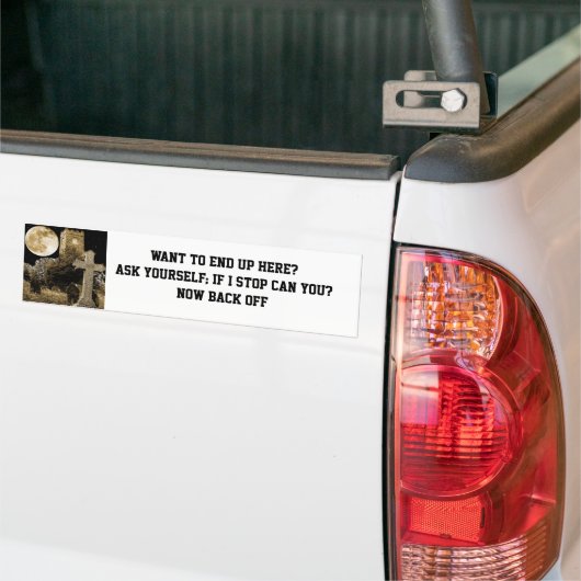 KAN JE STOPEN? BUMPERSTICKER (Op Truck)
