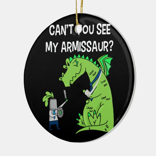 Kan je zien Armissaur gebroken arm handpolsletsel Keramisch Ornament (Links)