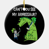 Kan je zien Armissaur gebroken arm handpolsletsel Keramisch Ornament (Achterkant)