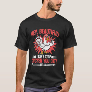 Kan kippenboer die dieren fokt niet stoppen t-shirt