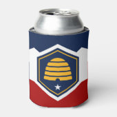 Kan Koeler met nieuwe vlag van Utah State, VS (Blikje Voorkant)