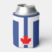 Kan koeler met vlag van Toronto, Canada (Blikje Voorkant)